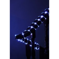 Гирлянда эл. шнур 5м, 50LED, белый, пост.свеч., ПВХ прозр., d5мм, IP65, 220В СНОУ БУМ